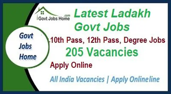 SSC Ladakh Selection 205 Vacancies Recruitment 2023 – Apply Online