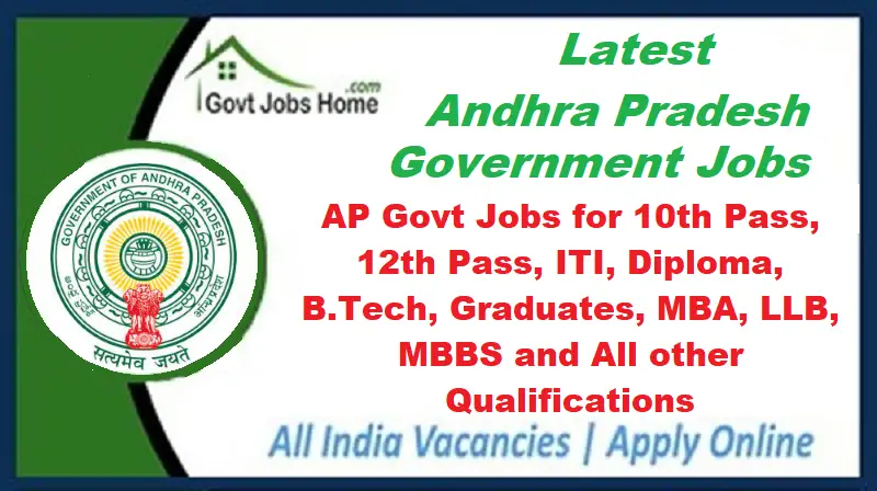 AP Govt Jobs 2023 | Andhra Pradesh Vacancies