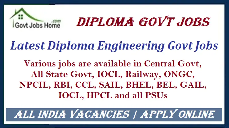 Diploma Govt Job 