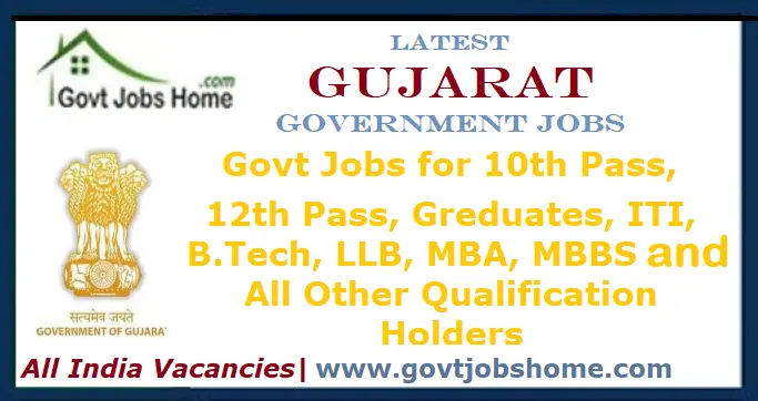 Gujarat Government Jobs 2023