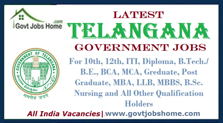 Latest Telangana Government Jobs 2023