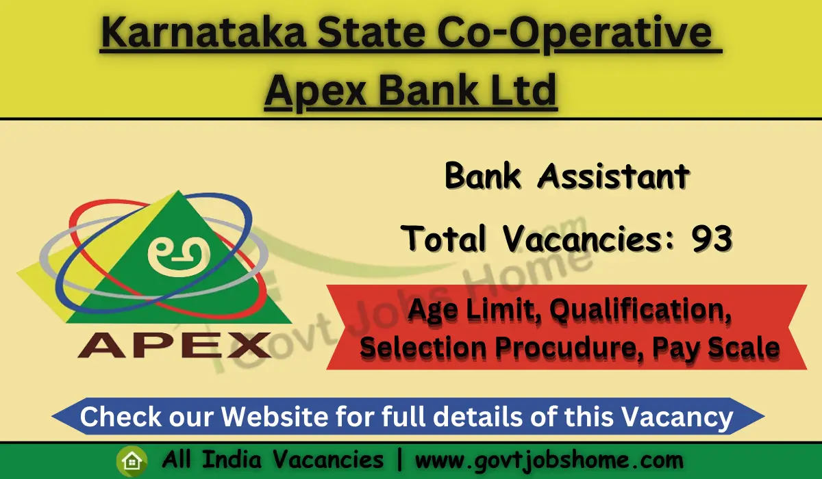 KSC Apex Bank Limited: Bank Assistant – 93 Vacancies